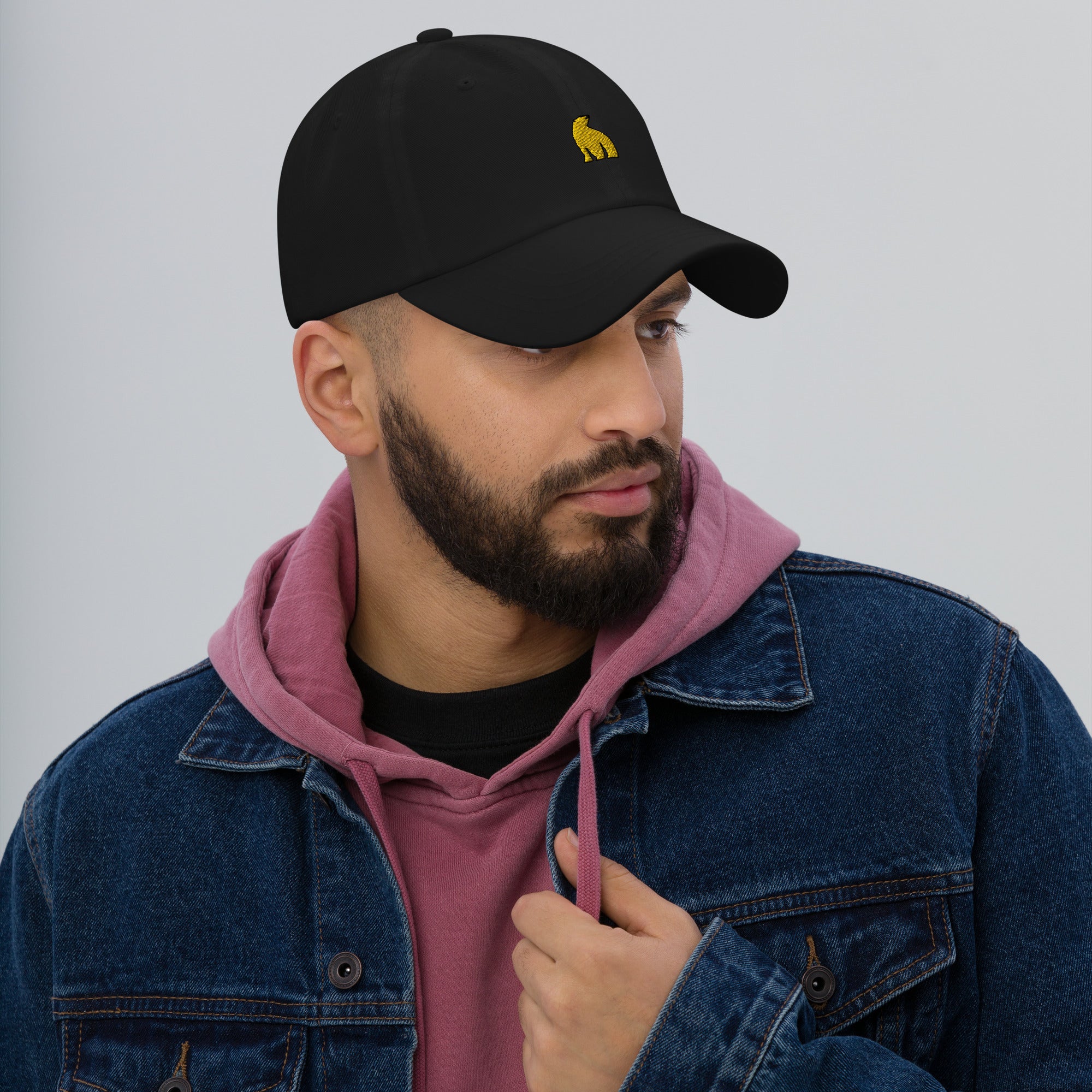 Golden Bear Dad Hat (Black)