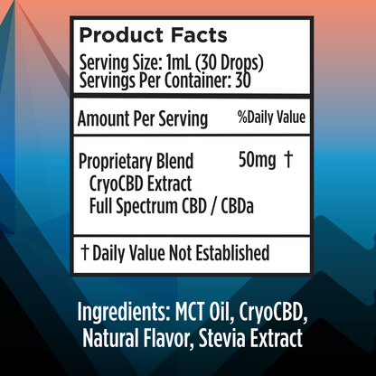 Better Day CryoCBD Sublingual Drops | 1500 - 3000mg CBDa